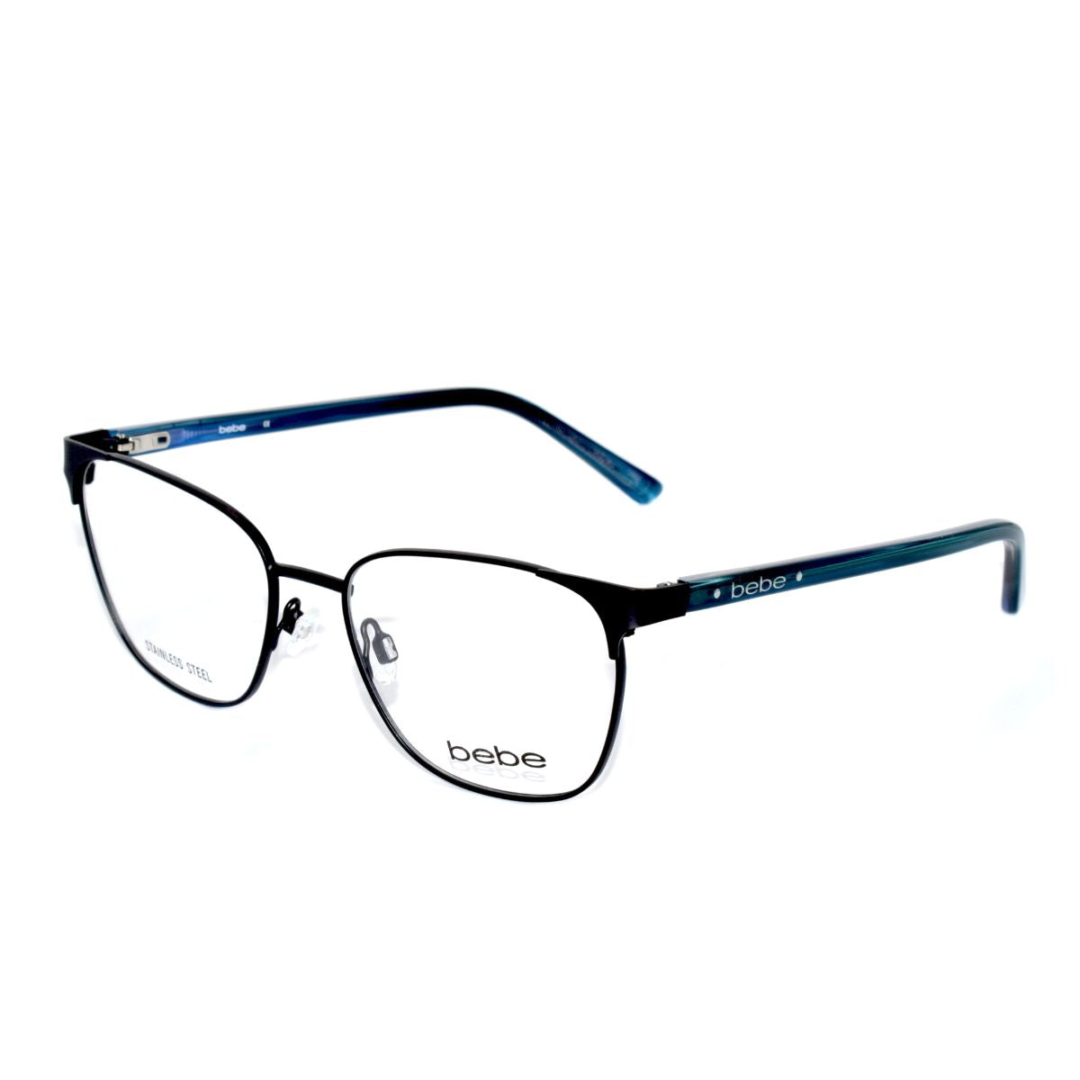 Lentes Oftálmicos Mujer BEBE Negro y Azul Cuadrados BEBE 5200-001