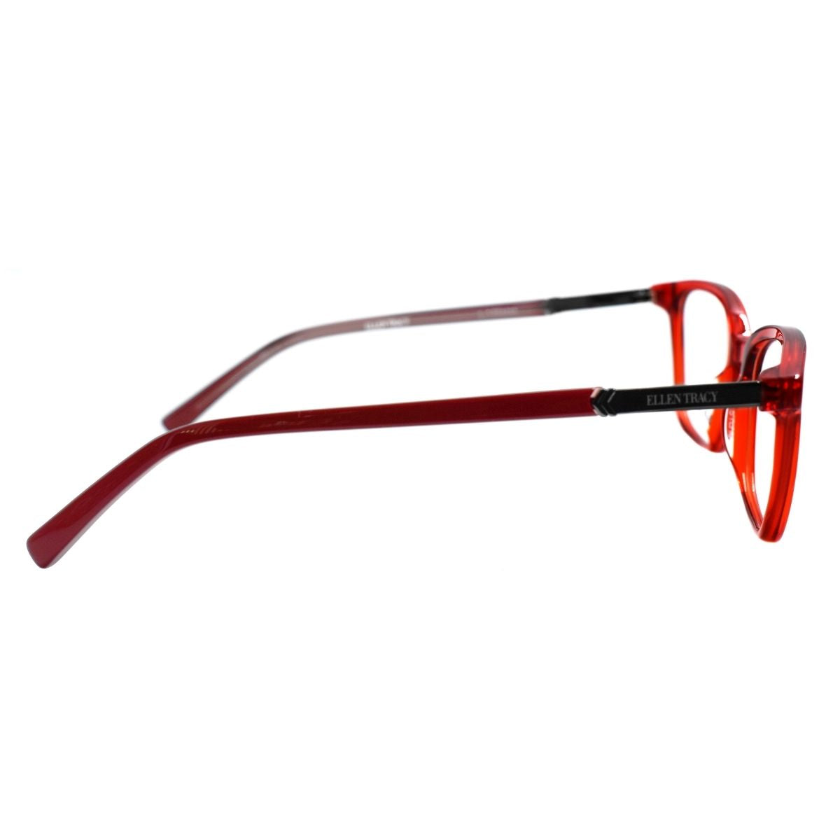 Lentes Oftálmicos para Mujer Marca: ELLEN TRACY Color: Rojo Estilo: Rectangulares Modelo: ELLEN TRACY MORELLA-RED lateral