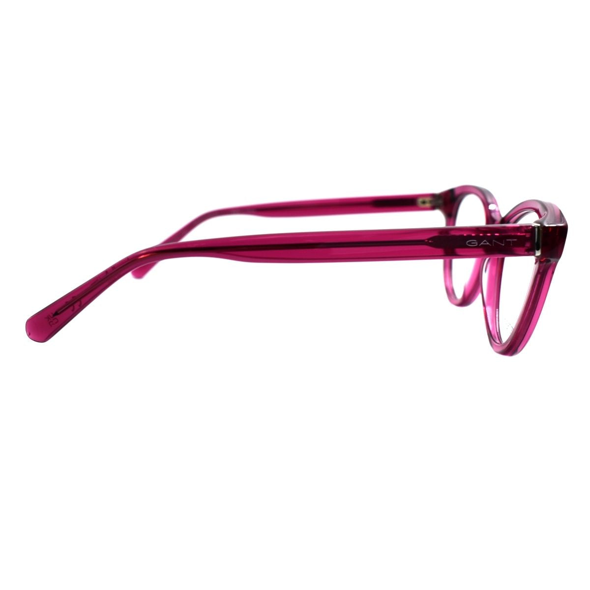 Lentes Oftálmicos Mujer Marca GANT Vino Ojo de gato Modelo GANT 4153-075 lateral