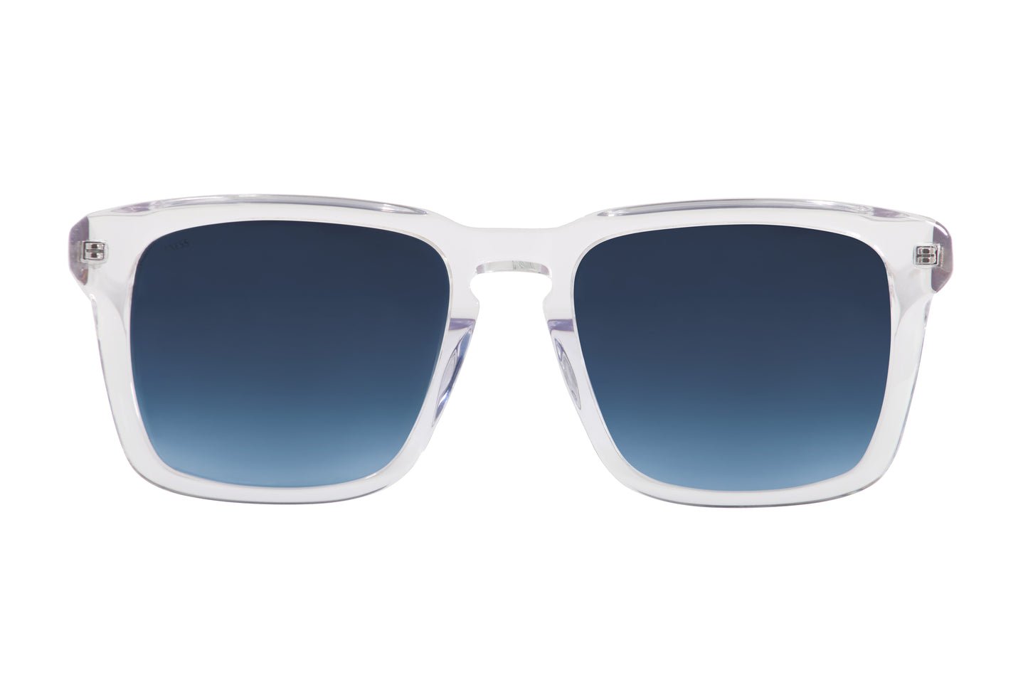 Lentes solares para hombre marca AXESS, modelo 9071 Henry Crystal, armazón cuadrado, color cristal.