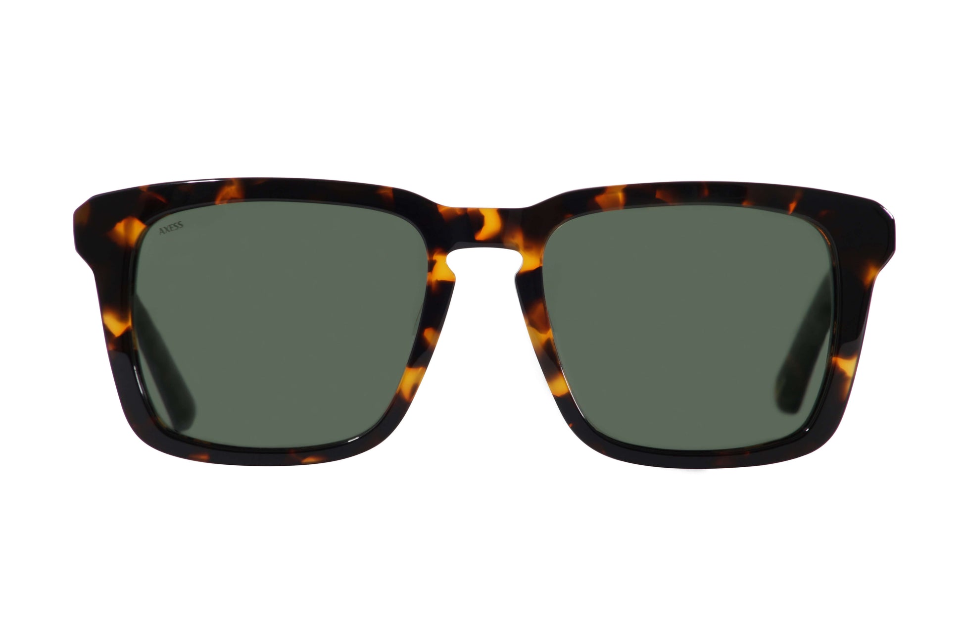 Lentes solares para hombre de marca AXESS, color demi, estilo cuadrado, modelo 9071 Henry Demi, aro completo.