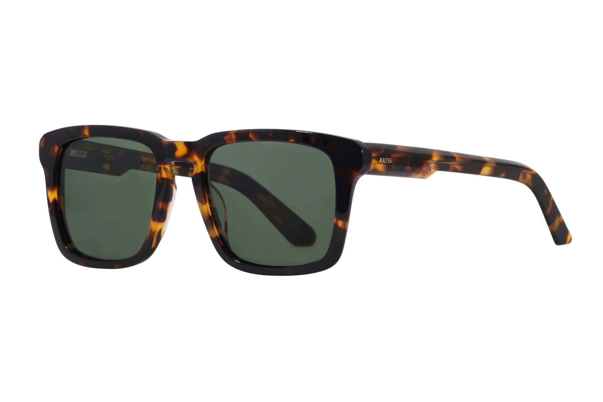 Lentes solares para hombre AXESS 9071 Henry Demi, armazón cuadrado en acetato, color demi.