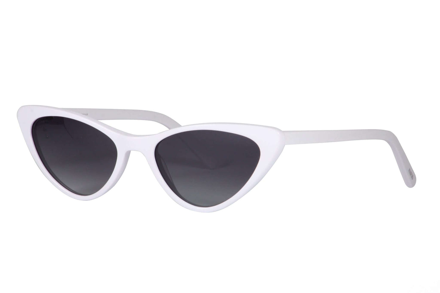 Lentes solares para mujer AXESS 9050 BELLA WHITE, color blanco, estilo gato, aro completo.