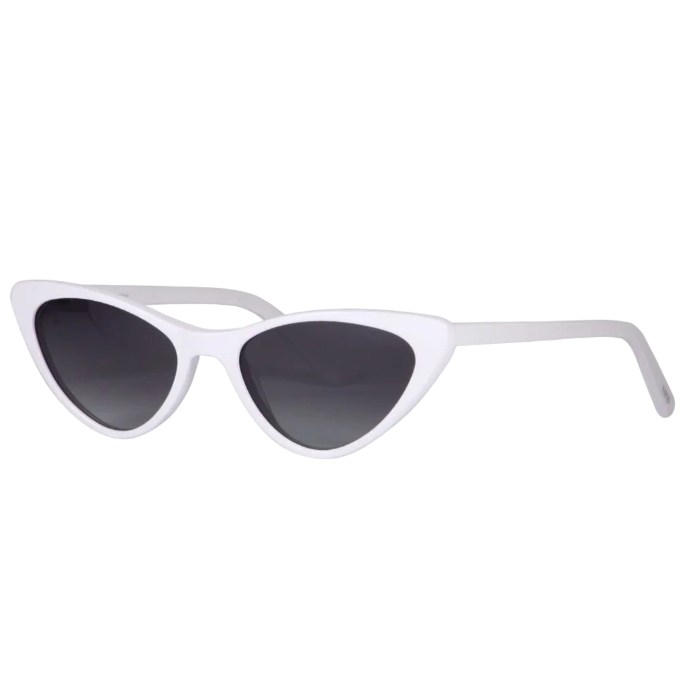 Lentes solares para mujer AXESS 9050 BELLA WHITE, color blanco, estilo gato, aro completo.