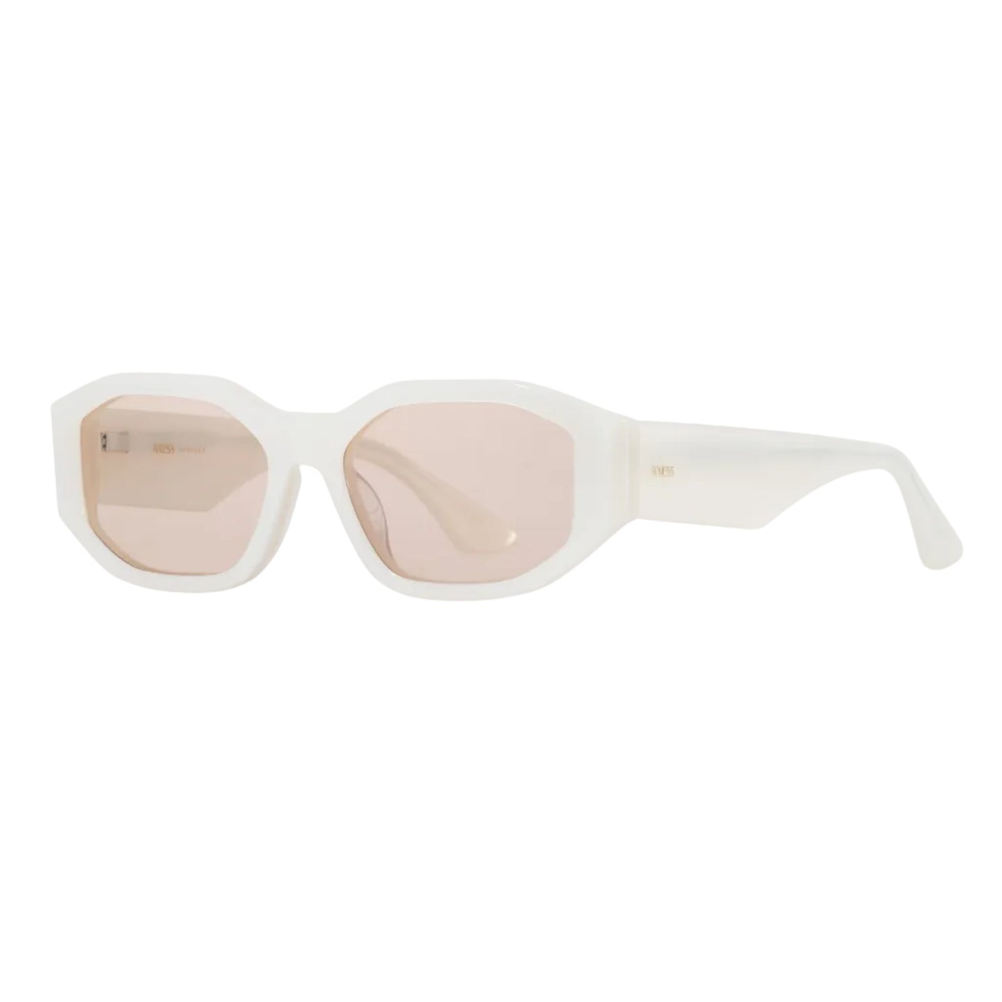 Lentes solares para mujer AXESS modelo 9061 Kendall Ivory, armazón completo, estilo rectangular, color blanco.