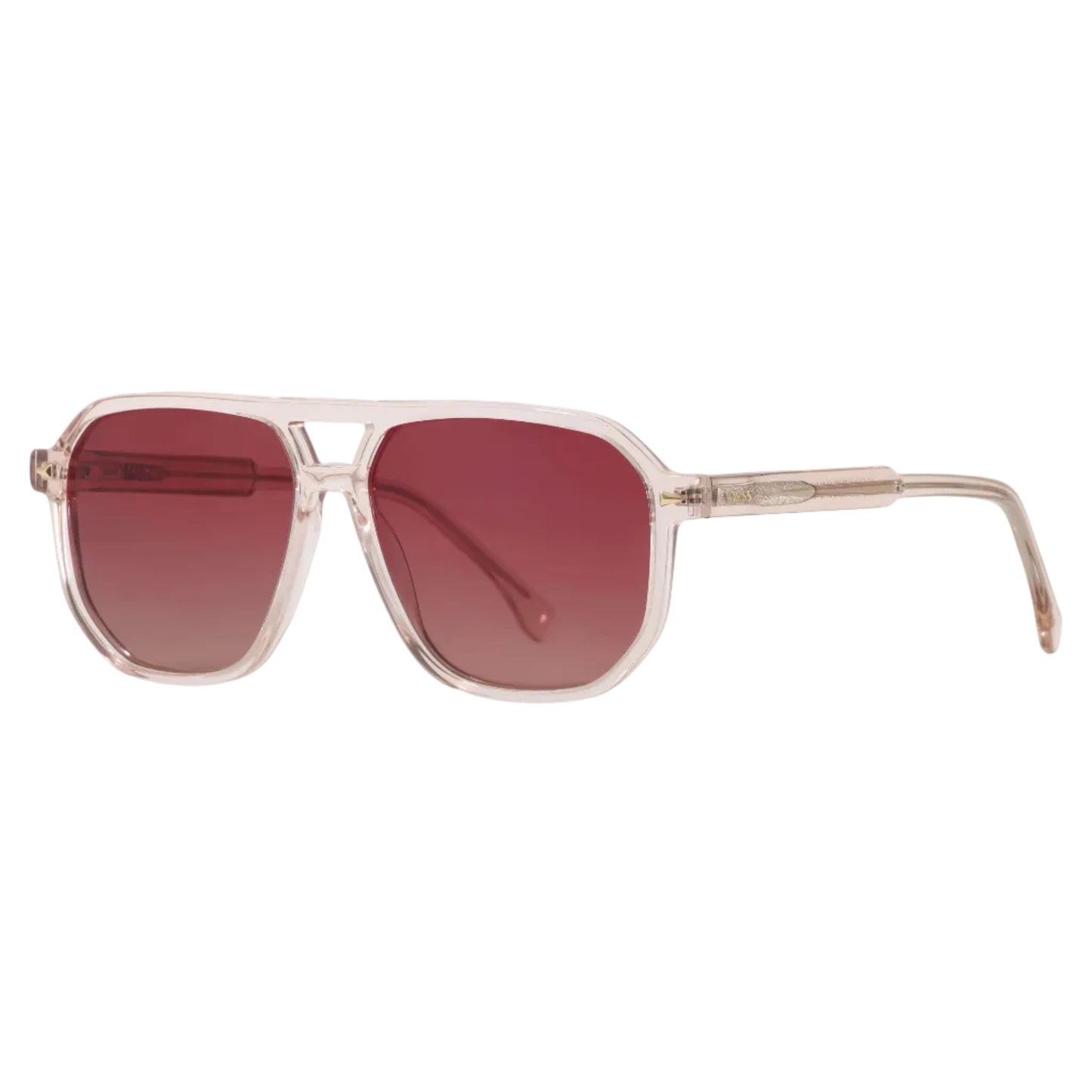 Lentes solares unisex AXESS 9056 Tony Taupe color rosa estilo aviador con armazón de acetato.