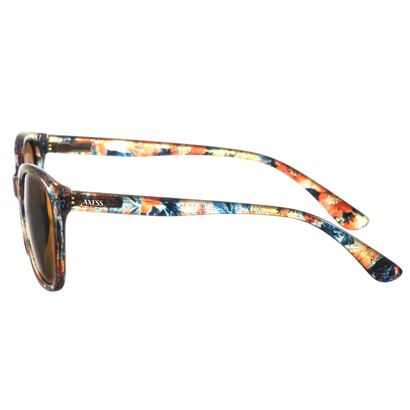 Lentes solares para mujer AXESS modelo 9031 color demi en estilo gato, armazón completo, acetato.