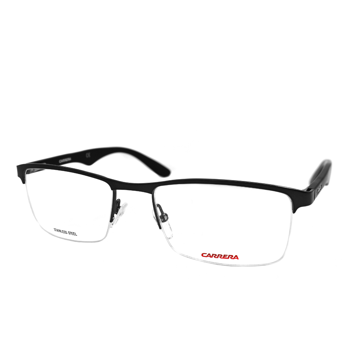 Lentes oftálmicos Carrera 6623-XVD para hombre, armazón rectangular negro y moderno, ideales para todas las ocasiones.