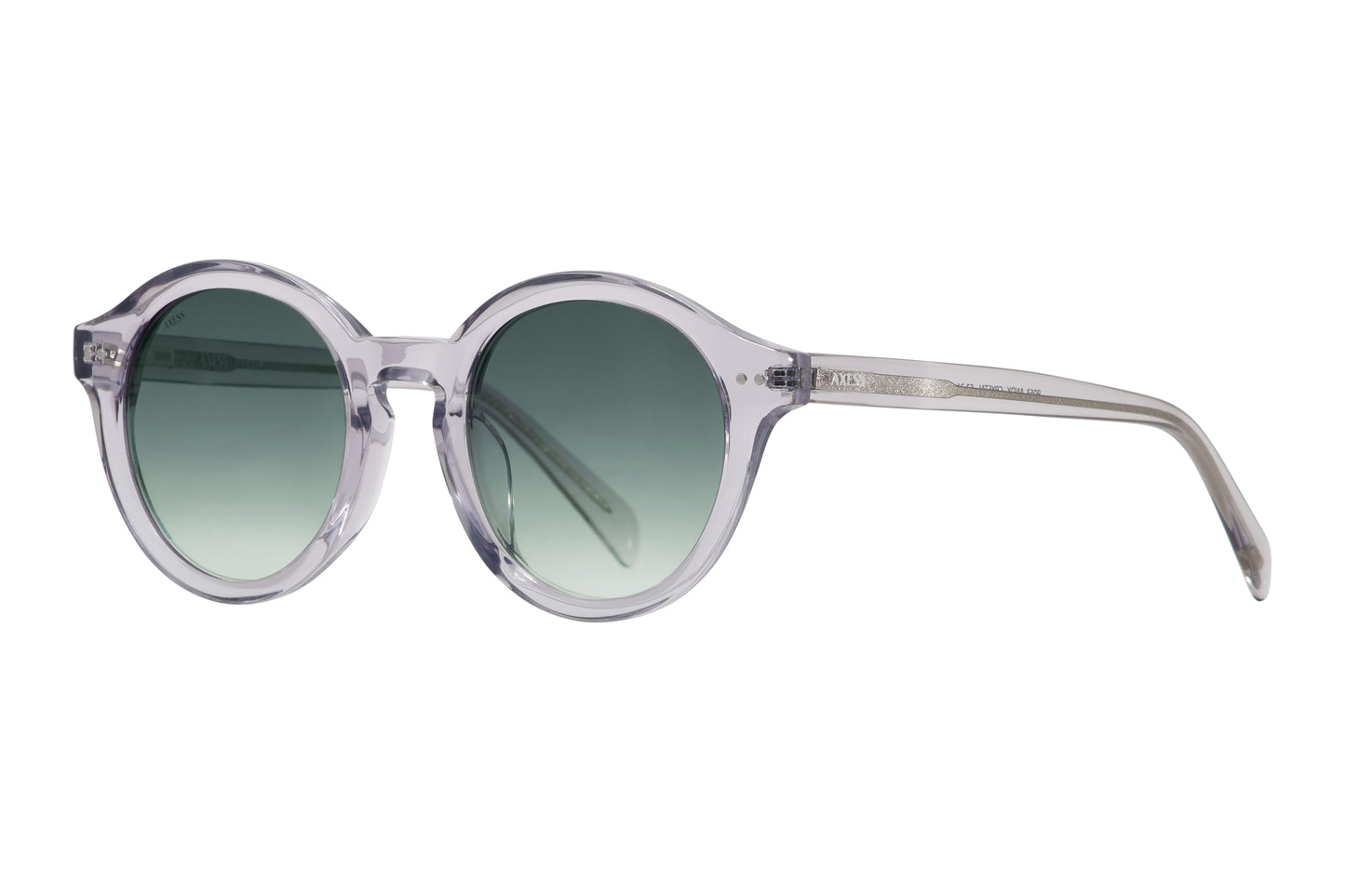 Lentes solares unisex AXESS 9063 ANDY CRYSTAL, armazón redondo, color cristal, estilo moderno.