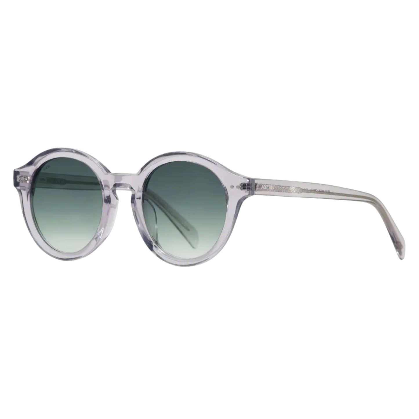 Lentes solares unisex AXESS 9063 ANDY CRYSTAL, armazón redondo, color cristal, estilo moderno.