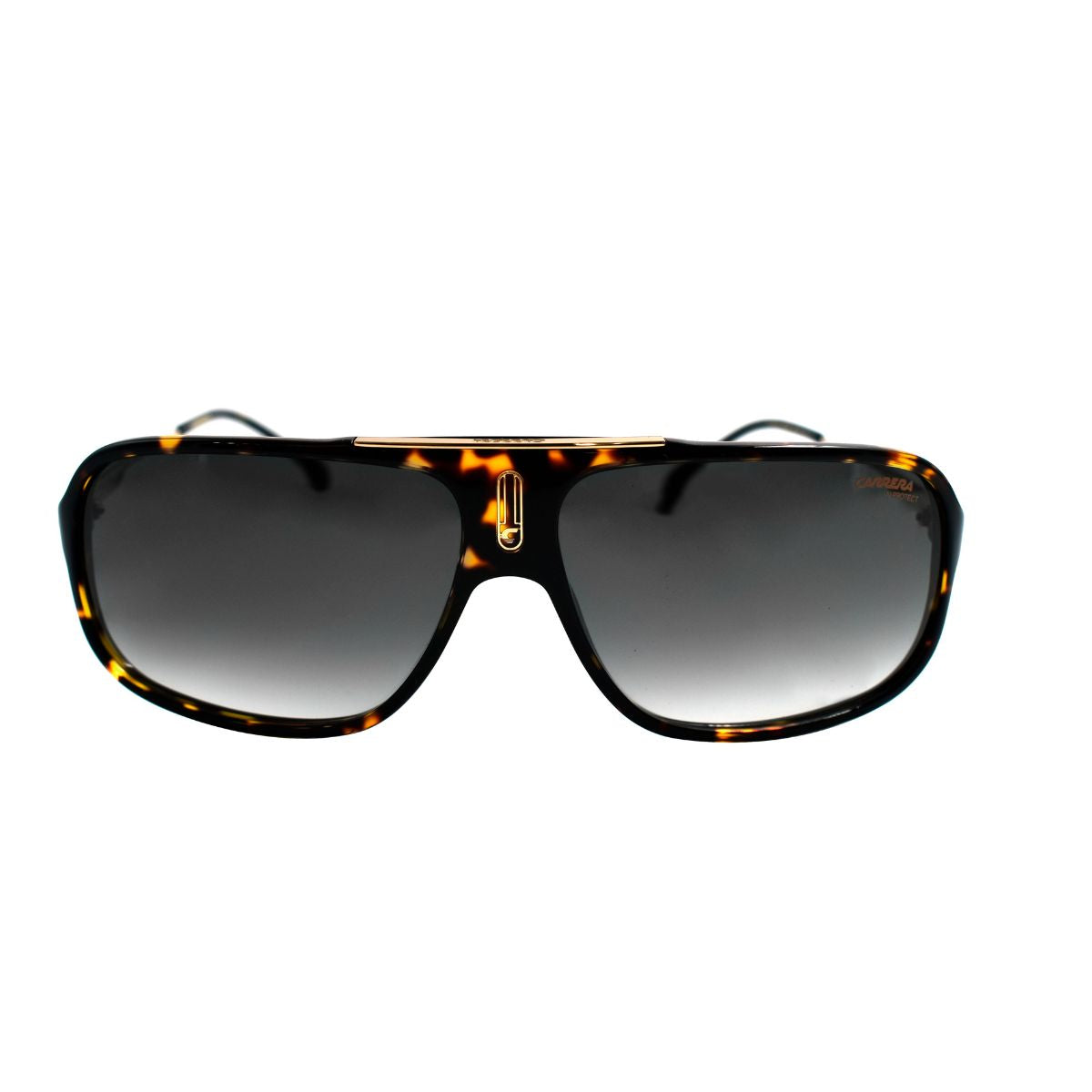 Lentes de sol para hombre Carrera modelo COOL65-086, diseño aviador, color carey, protección UV, estilo deportivo.