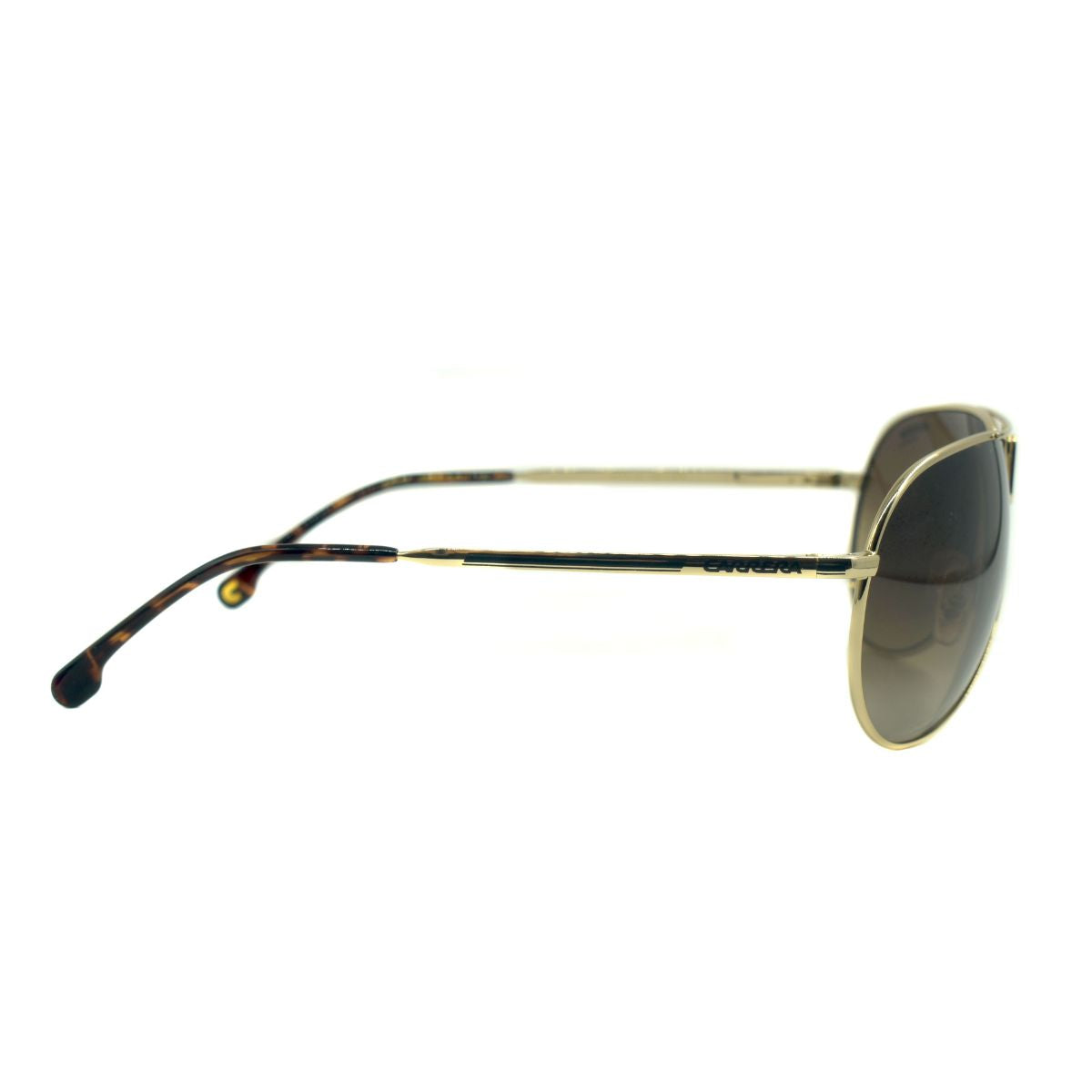 Lentes de sol unisex CARRERA GIPSY65-J5G, aviador dorado con lentes oscuras, ideal para destacar en eventos.