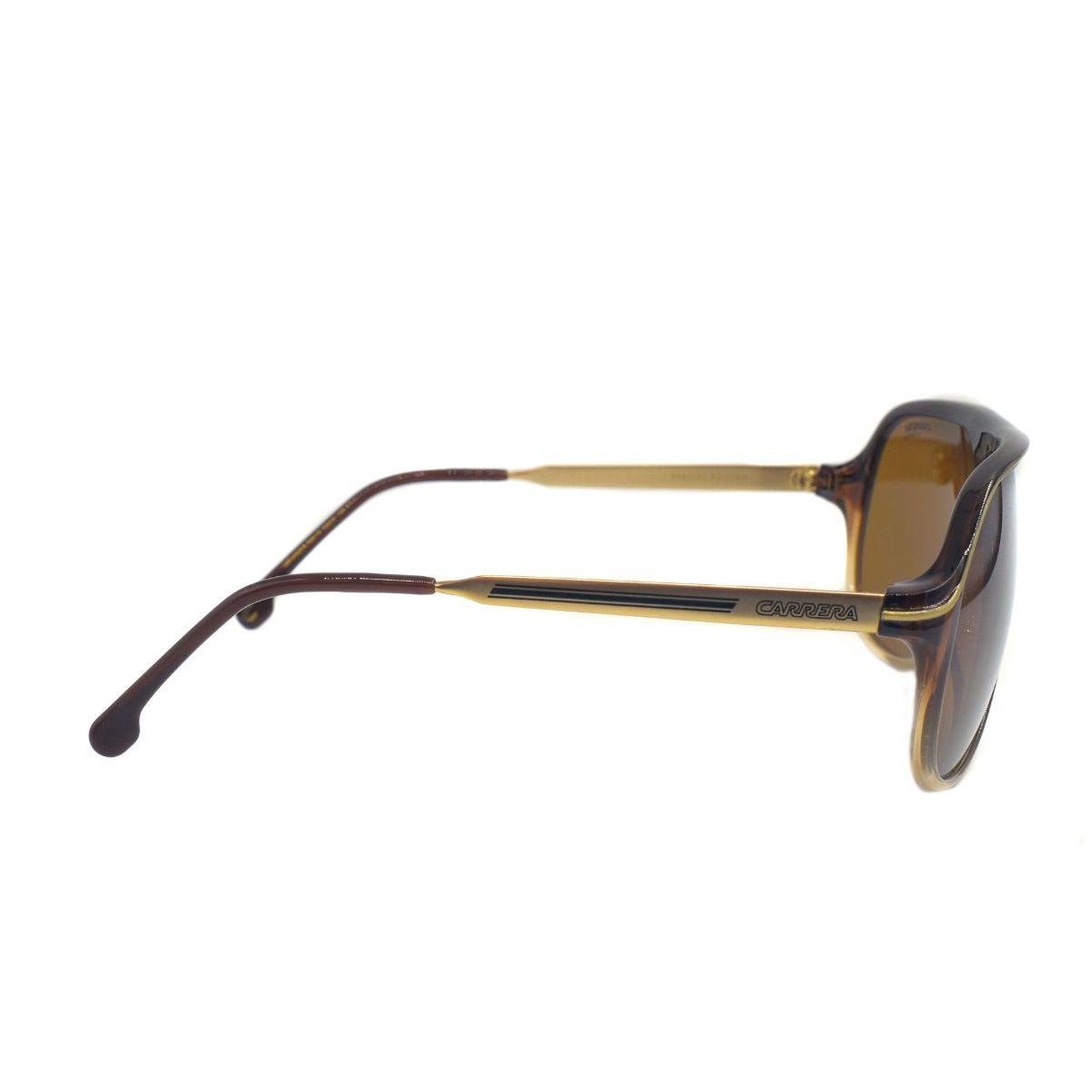 Lentes de sol para mujer marca Carrera, modelo SAFARI65N-OMY, color café, estilo aviador, diseño oversize.