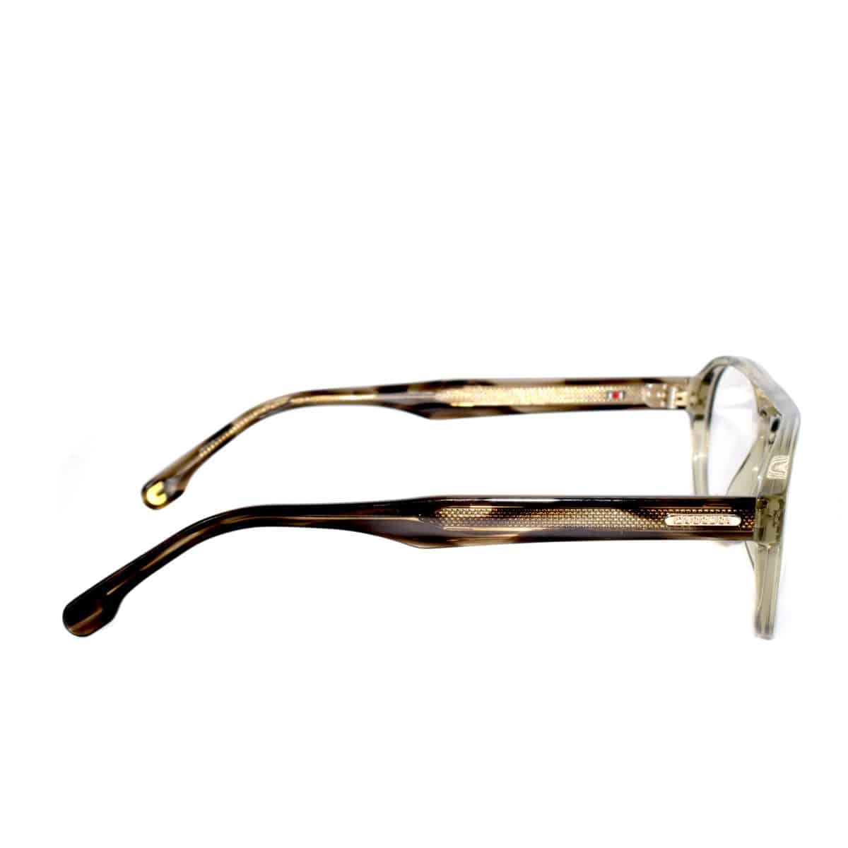 Lentes ópticos CARRERA 248-4C3 en color olivo, estilo retro, armazón completo de acetato.