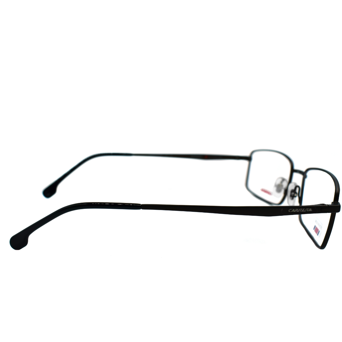 Lentes oftálmicos para hombre Carrera modelo 8867-009Q, diseño rectangular en color negro matte.