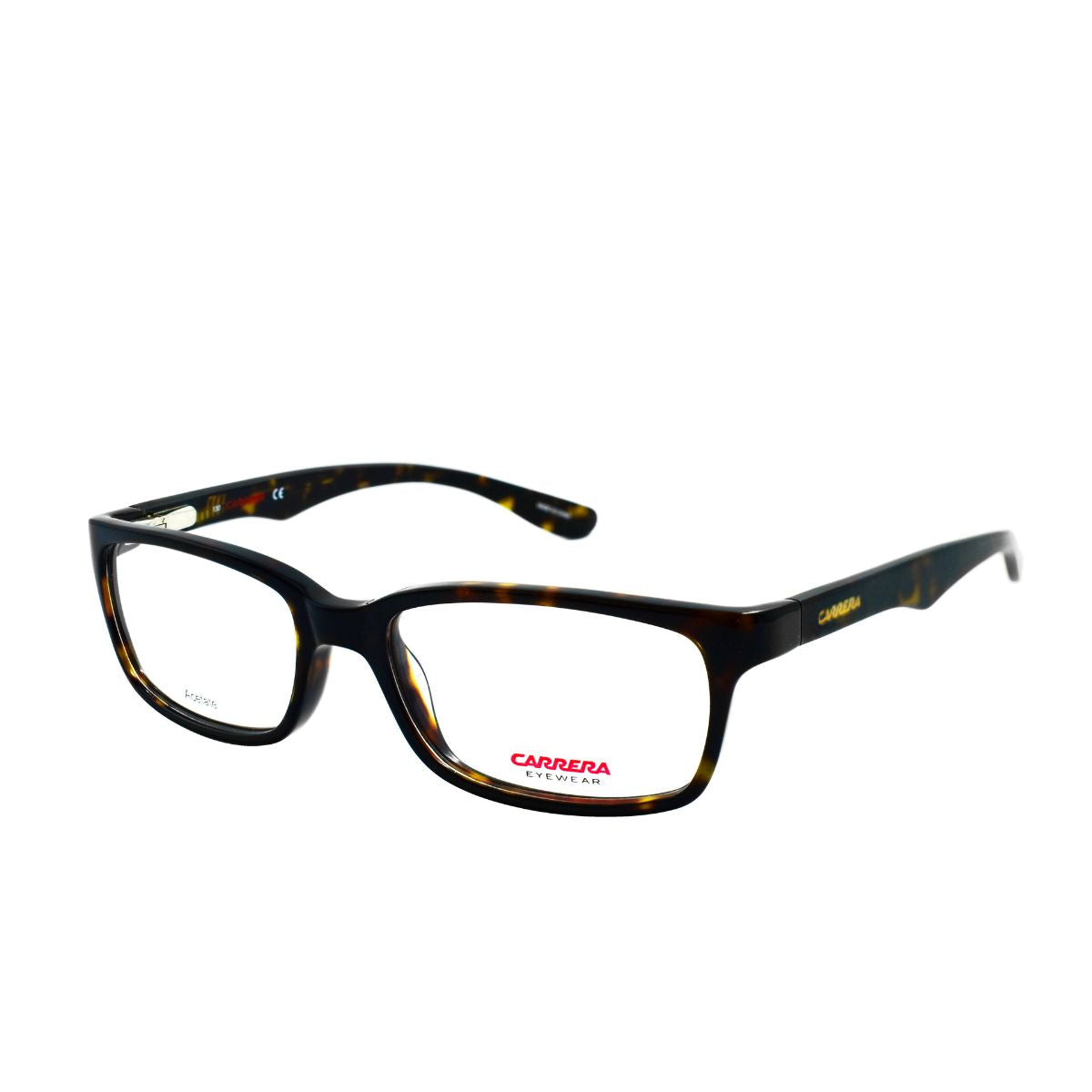 Lentes oftálmicos Carrera 6216-086 para hombre, armazón rectangular carey, diseño moderno y resistente.