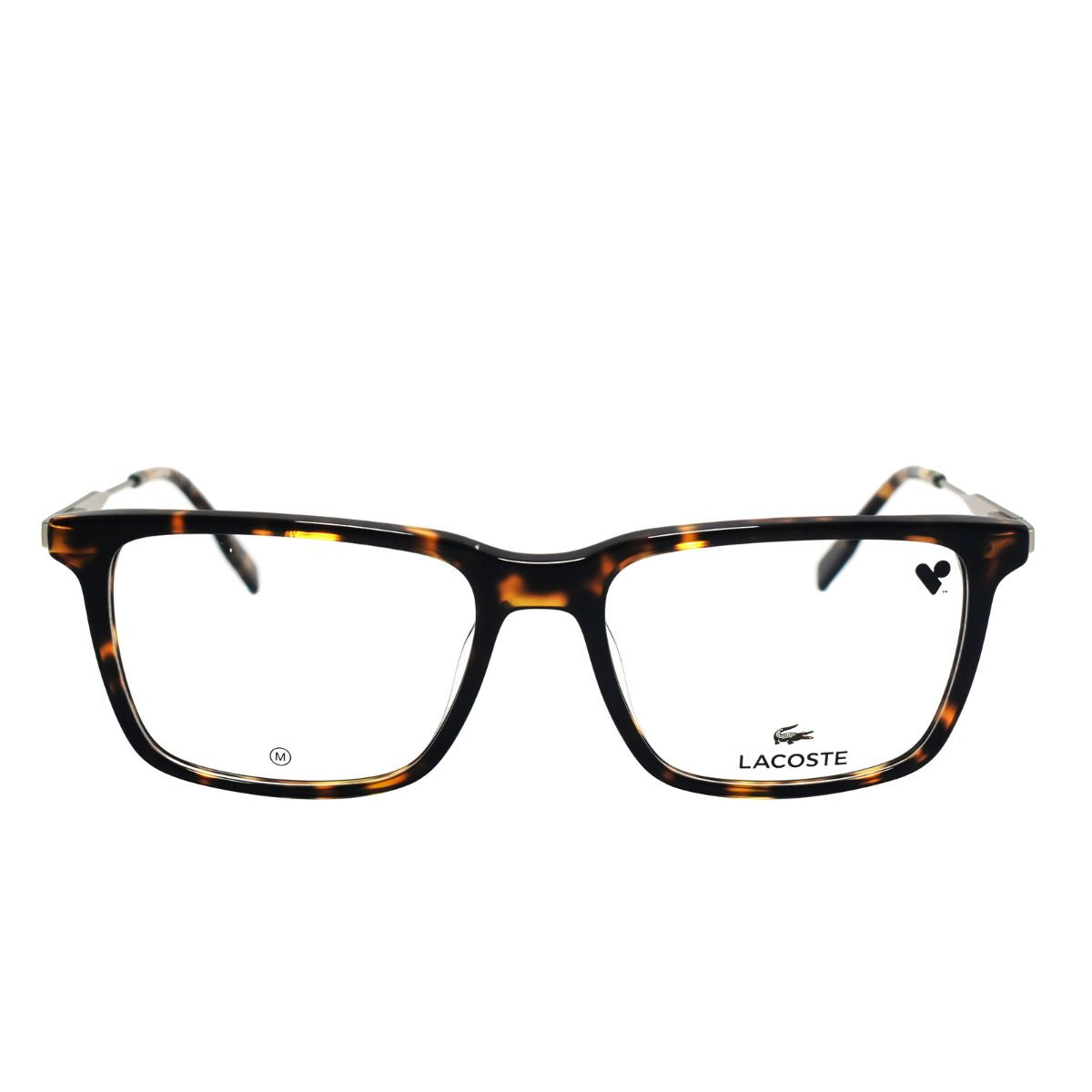 Lentes oftálmicos LACOSTE modelo 2925-230 en color carey, diseño rectangular para hombre, armazón de acetato.