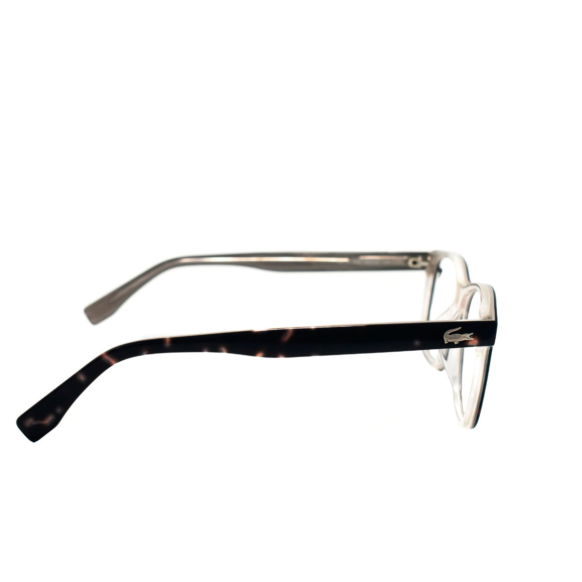 Lentes oftálmicos cuadrados para mujer marca Lacoste, modelo 2776-214, color carey, diseño juvenil y ligero.