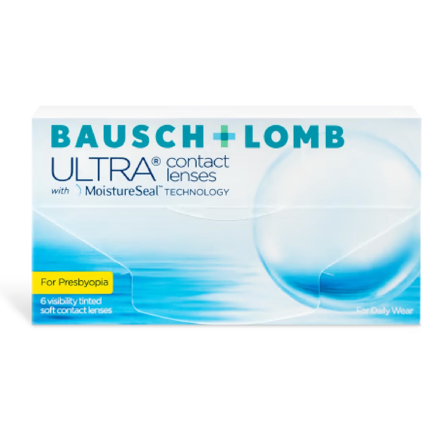 Lentes de contacto Ultra Bausch + Lomb para presbicia, 6 lentes, tecnología MoistureSeal, uso diario.