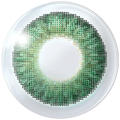 Lente de contacto Air Optix Colors Neutros verde, mensual, fabricante Alcon, para miopía e hipermetropía.