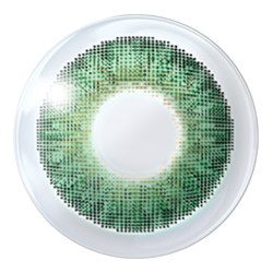 Lente de contacto FreshLook ColorBlends Graduados en color verde, duración mensual, para mejorar el color de los ojos.