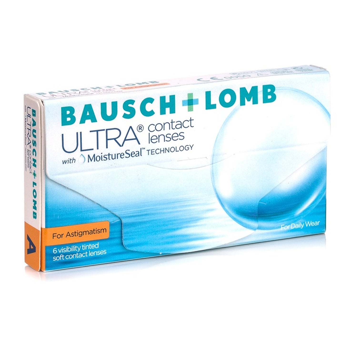 Lentes de contacto Bausch + Lomb ULTRA para astigmatismo, 6 lentes, tecnología MoistureSeal, uso diario.
