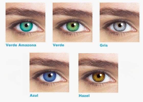 Lentes de contacto SofLens Starcolors II en cinco tonalidades: Verde Amazonas, Verde, Gris, Azul y Hazel.