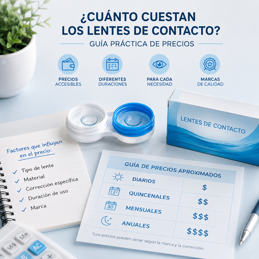 ¿Cuánto cuestan los lentes de contacto? Guía práctica de precios