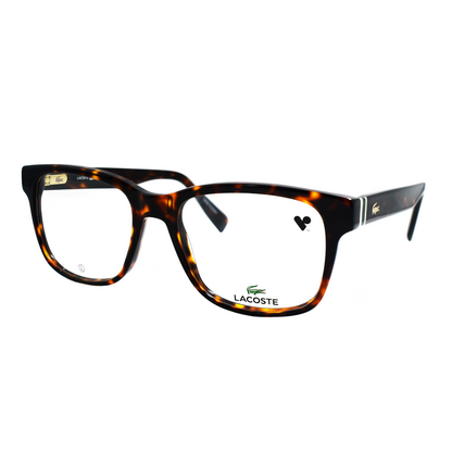 Lentes Oftálmicos para Hombre Marca: LACOSTE Color: Carey Estilo: Cuadrados Modelo: 2937-230