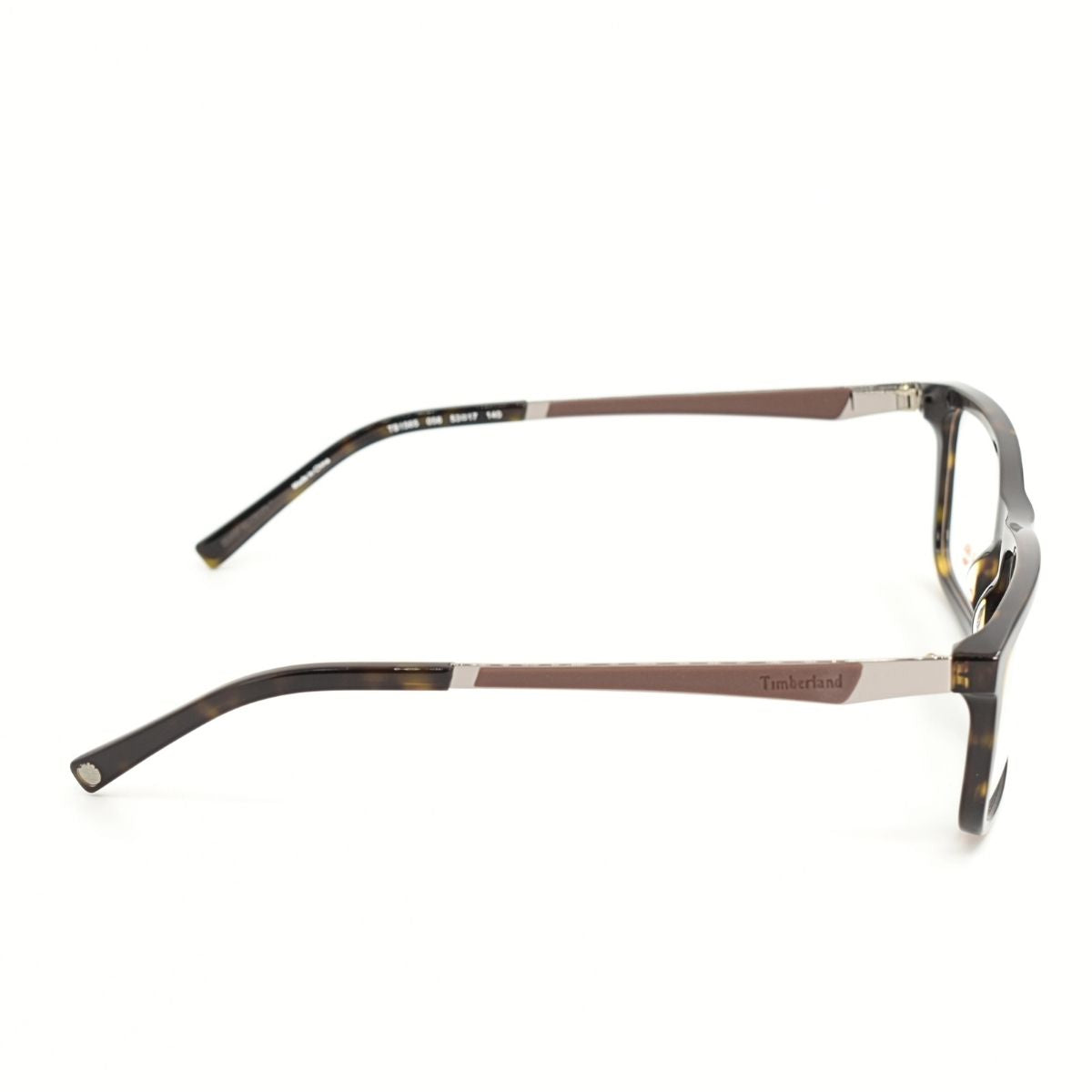 Lentes Oftálmicos Hombre TIMBERLAND Carey y Marrón Rectangulares 1565-056 lateral