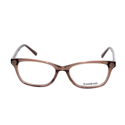 Lentes Oftálmicos para Mujer Marca: BEBE Color: Marrón y Rosa Estilo: Rectangulares Modelo: BEBE 5163-200 frente