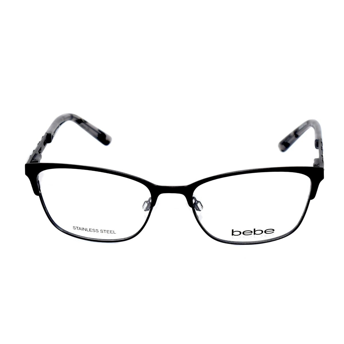 Lentes Oftálmicos para Mujer Marca: BEBE Color: Negro Estilo: Rectangulares Modelo: BEBE 5175-001 frente