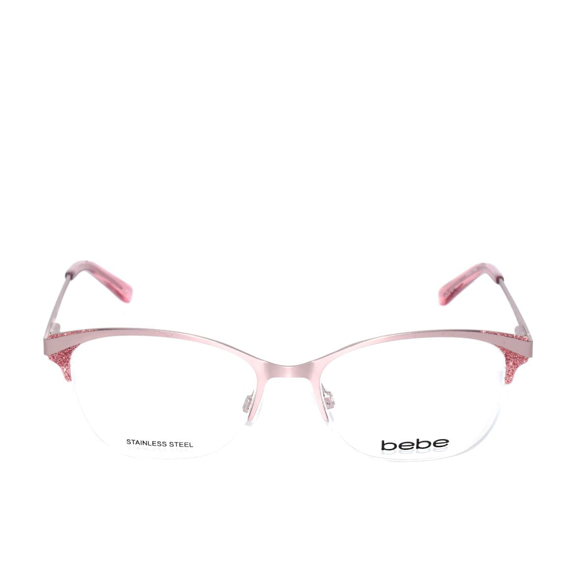 Lentes Oftálmicos para Mujer Marca: BEBE Color: Rosa Estilo: Ojo de gato Modelo: BEBE 5204-770 frente
