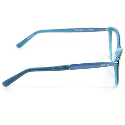Lentes Oftálmicos para Mujer Marca: ELLEN TRACY Color: Azul Estilo: Ojo de gato Modelo: ELLEN TRACY PADUA-BL lateral