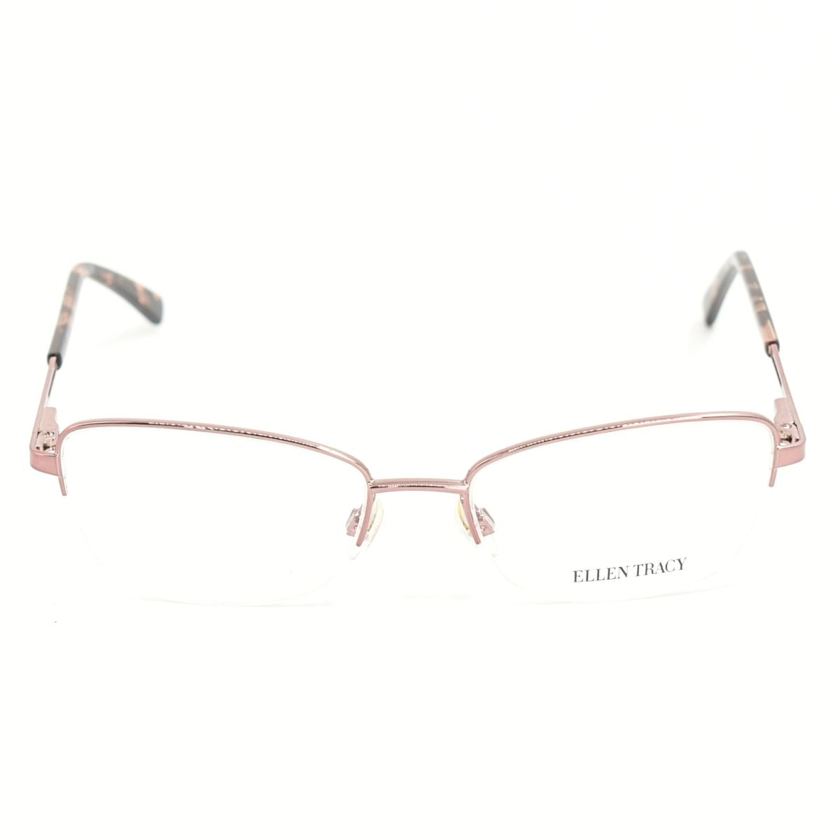 Lentes Oftálmicos para Mujer Marca: ELLEN TRACY Color: Rosa y Carey Estilo: Ovalados Modelo: GIZA-ROSE/GLD frente