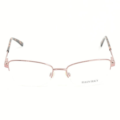 Lentes Oftálmicos para Mujer Marca: ELLEN TRACY Color: Rosa y Carey Estilo: Ovalados Modelo: GIZA-ROSE/GLD frente