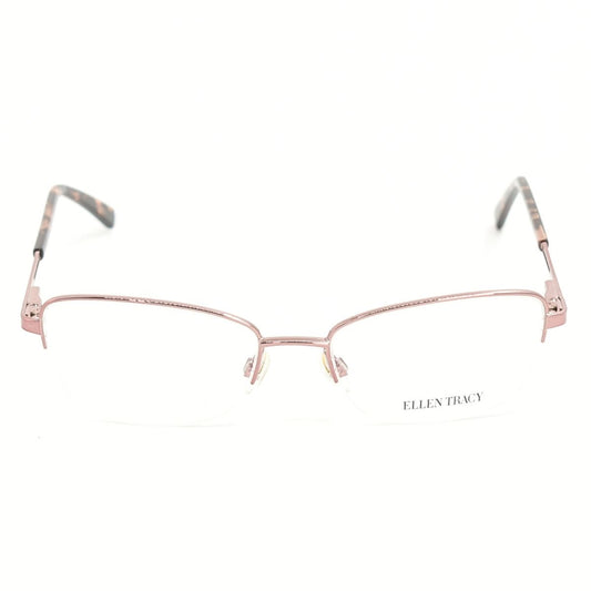 Lentes Oftálmicos para Mujer Marca: ELLEN TRACY Color: Rosa y Carey Estilo: Ovalados Modelo: GIZA-ROSE/GLD frente