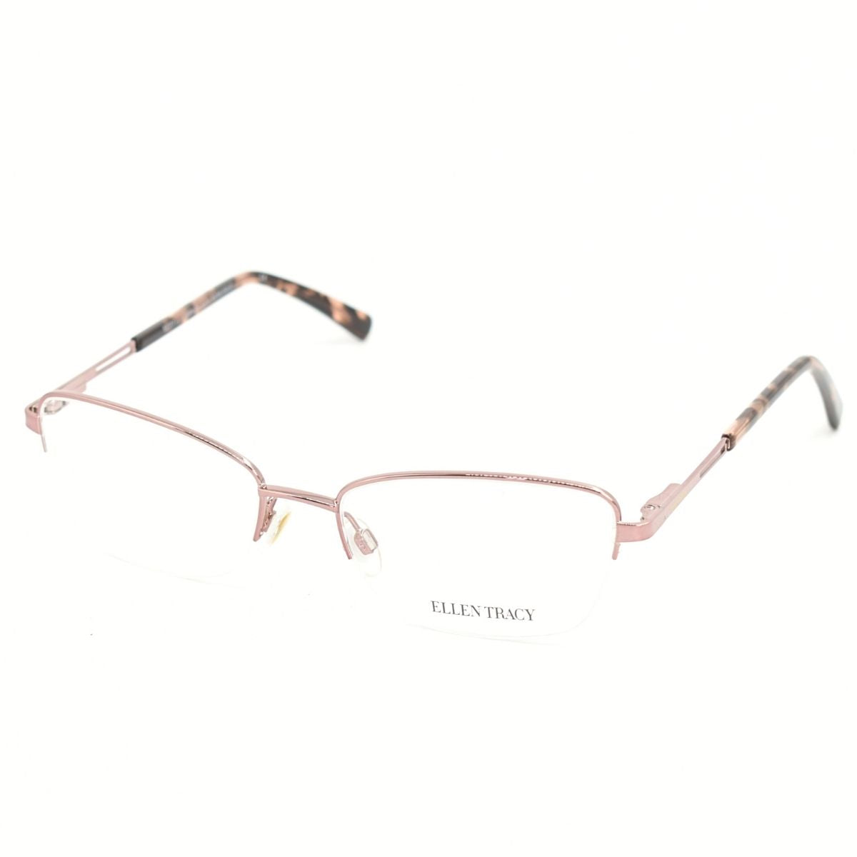 Lentes Oftálmicos para Mujer Marca: ELLEN TRACY Color: Rosa y Carey Estilo: Ovalados Modelo: GIZA-ROSE/GLD