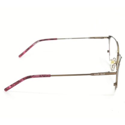 Lentes Oftálmicos para Mujer Marca: ELLEN TRACY Color: Vino Estilo: Ojo de gato Modelo: ELLEN TRACY PORTO-WIN lateral