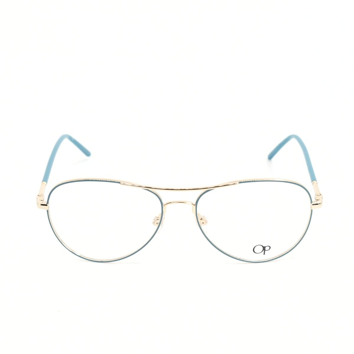 Lentes Oftálmicos para Mujer OCEAN PACIFIC Turquesa y Dorado Estilo Aviador SOLCATCHER-TEAL frente