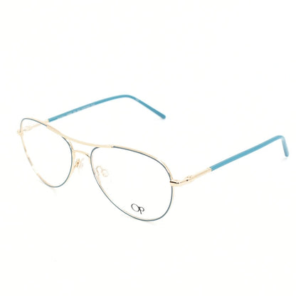 Lentes Oftálmicos para Mujer OCEAN PACIFIC Turquesa y Dorado Estilo Aviador SOLCATCHER-TEAL