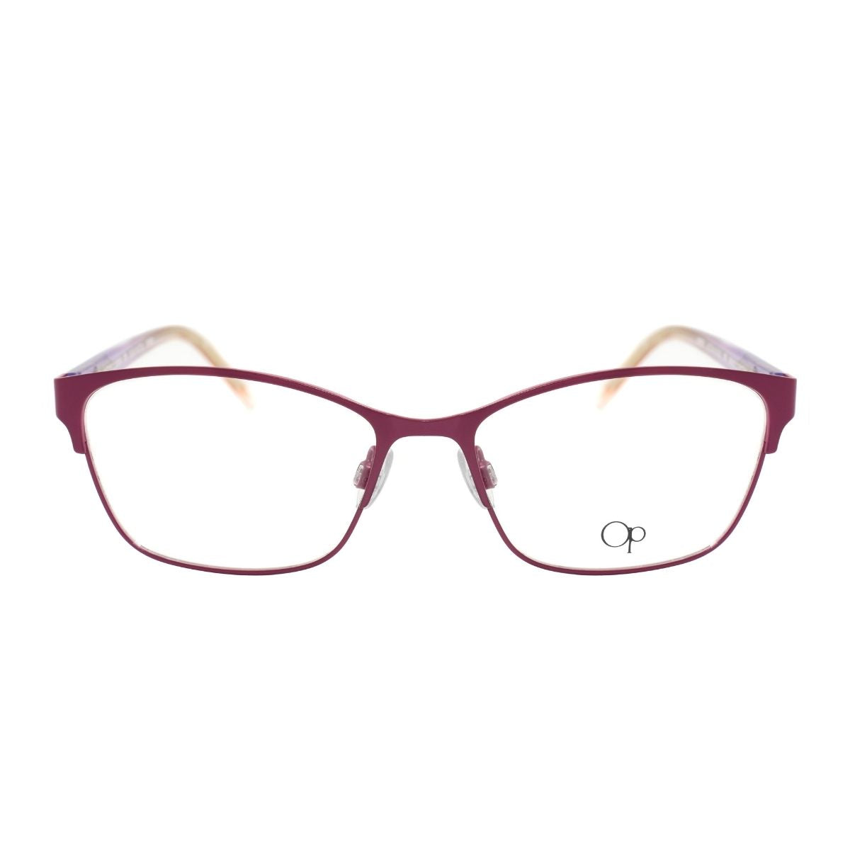 Lentes Oftálmicos para Mujer Marca: OCEAN PACIFIC Color: Vino Estilo: Rectangulares Modelo: OCEAN PACIFIC BURLINGTON-BERR frente