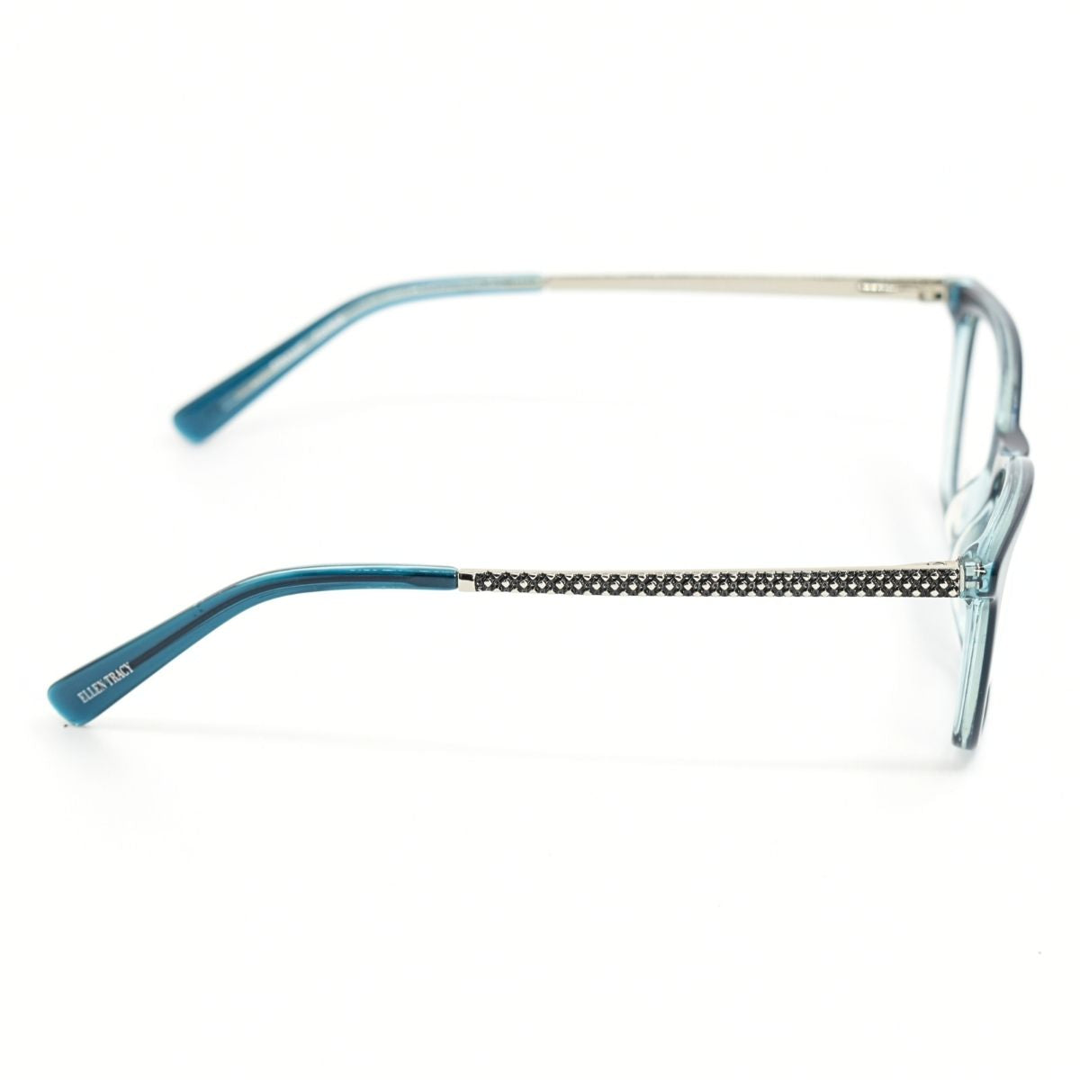 Lentes Oftálmicos para Mujer Marca: ELLEN TRACY Color: Turquesa Estilo: Rectangulares Modelo: ELLEN TRACY LAMIA-TEA lateral
