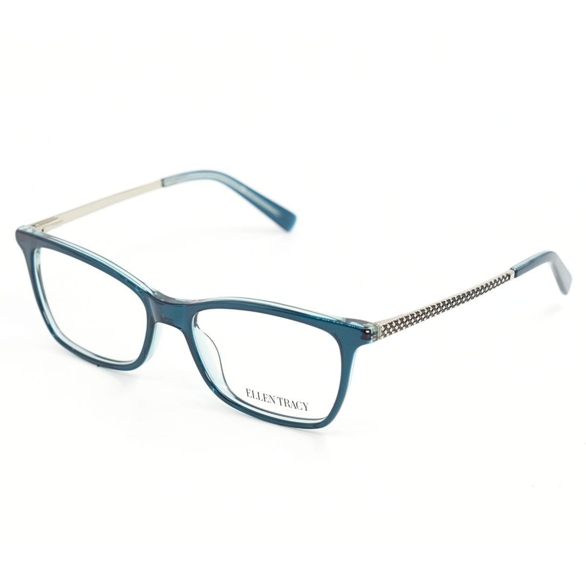Lentes Oftálmicos para Mujer Marca: ELLEN TRACY Color: Turquesa Estilo: Rectangulares Modelo: ELLEN TRACY LAMIA-TEA