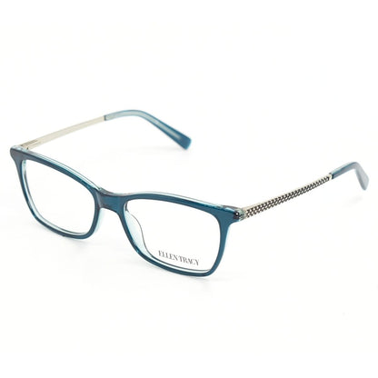 Lentes Oftálmicos para Mujer Marca: ELLEN TRACY Color: Turquesa Estilo: Rectangulares Modelo: ELLEN TRACY LAMIA-TEA