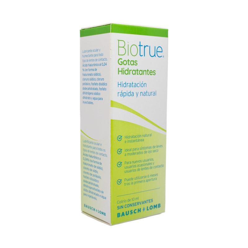 Gotas Hidratantes para Ojos Biotrue 10 ml Lentematic Gotas Hidratantes para Ojos Biotrue 10 ml Lentematic