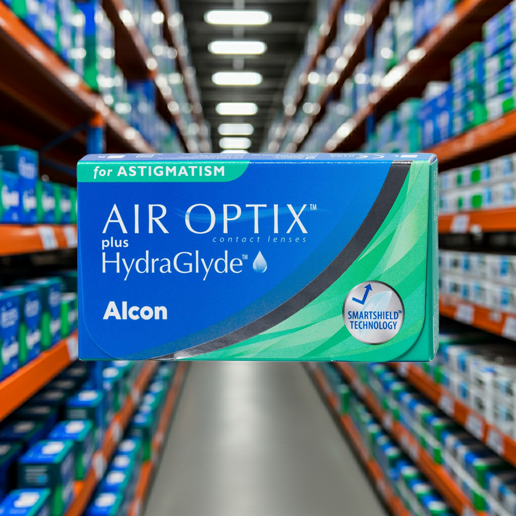 Air Optix Plus Hydraglyde Astigmatismo  (6 Lentes de Contacto)